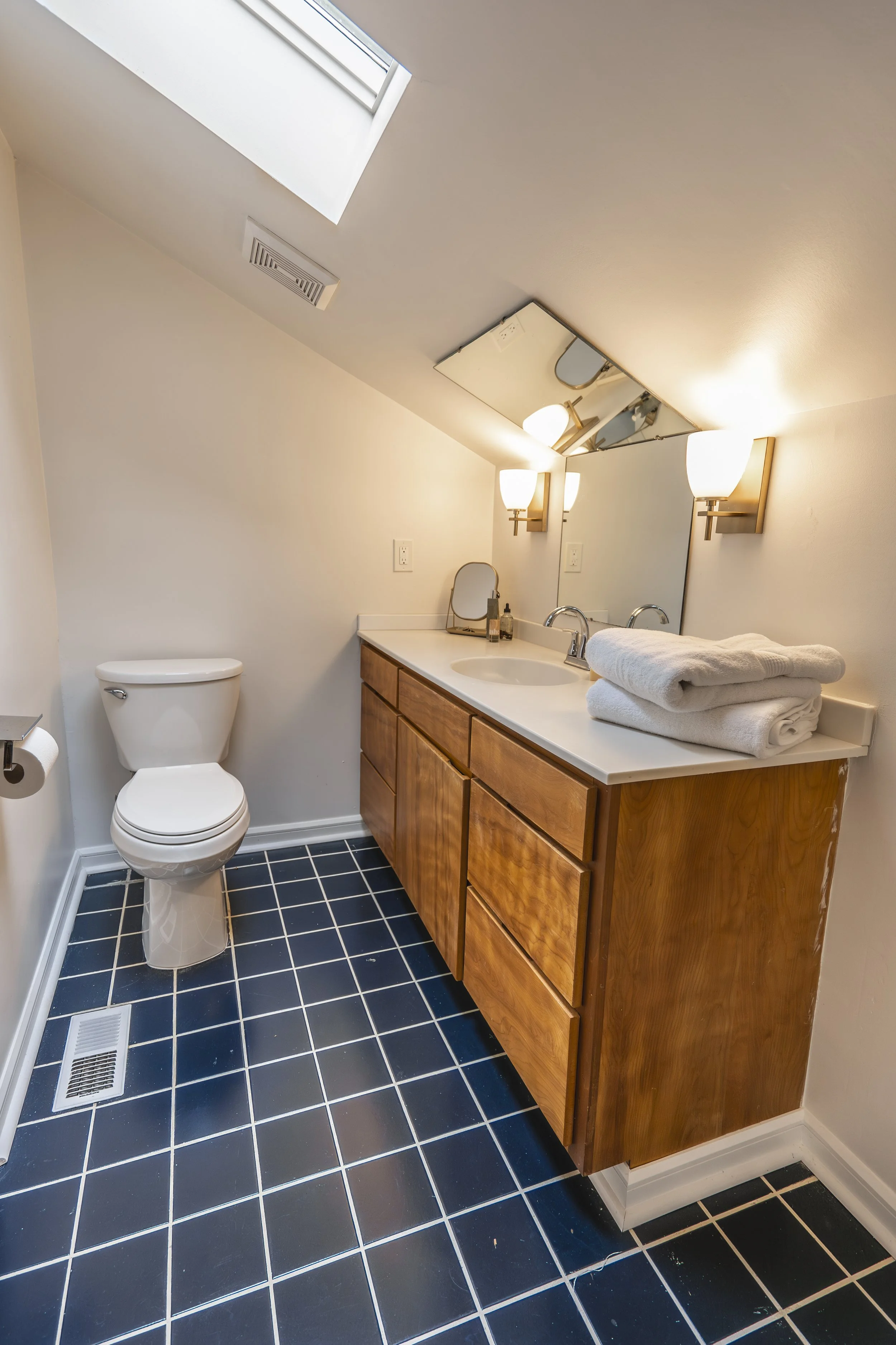 Circle Drive home after bathroom renovation — Durham NC interior architecture and design