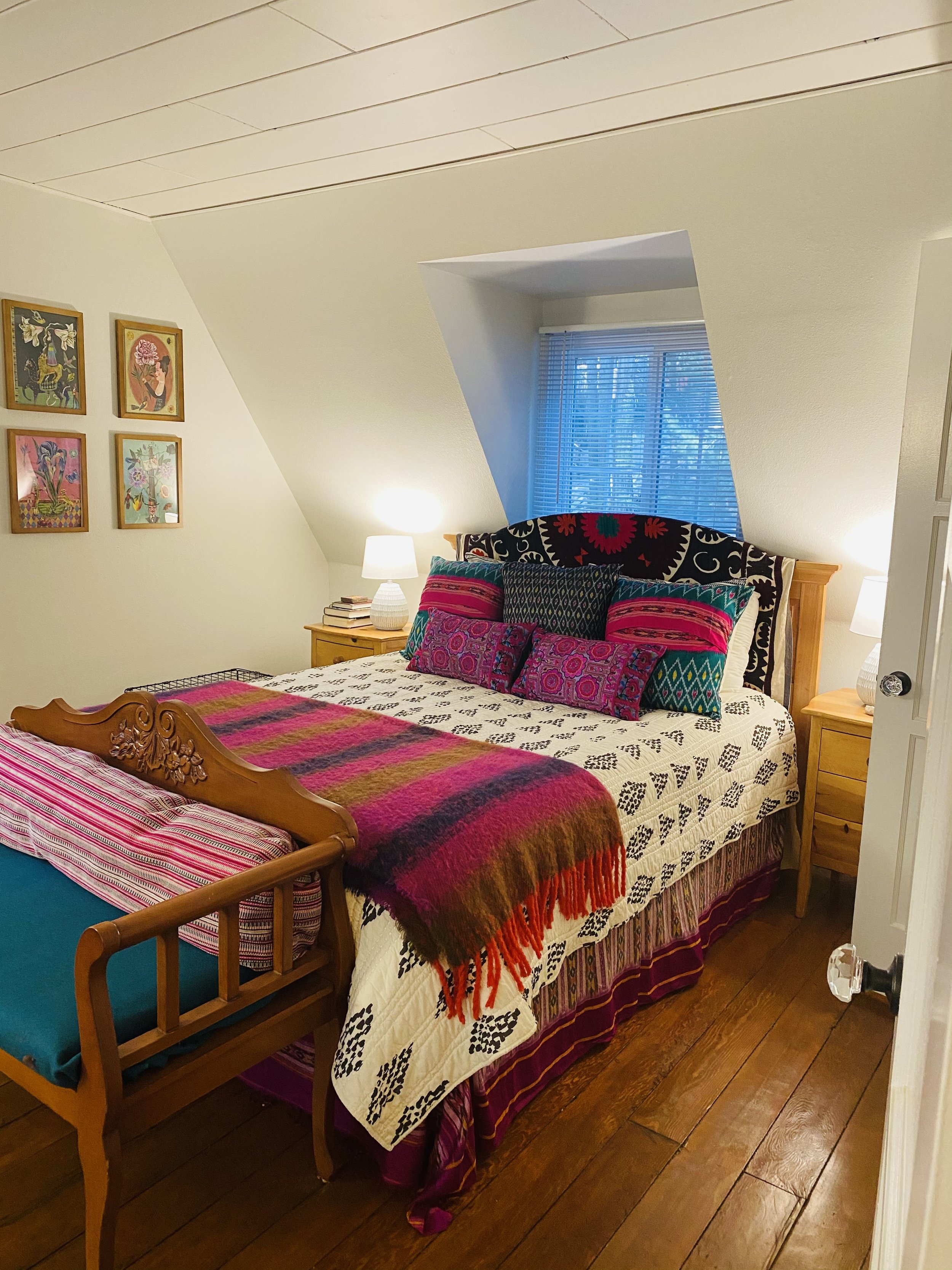 the main bedroom