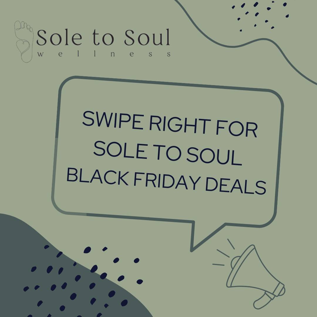 Snag your Sole to Soul Black Friday Deals NOW!

There are several BUY ONE GET ONE deals available on the below services:

✨ Mental Health Check Ins
✨ Craniosacral Fascial Therapy
✨ Somatoemotional Releasing

Please see below for more details! 

Head 