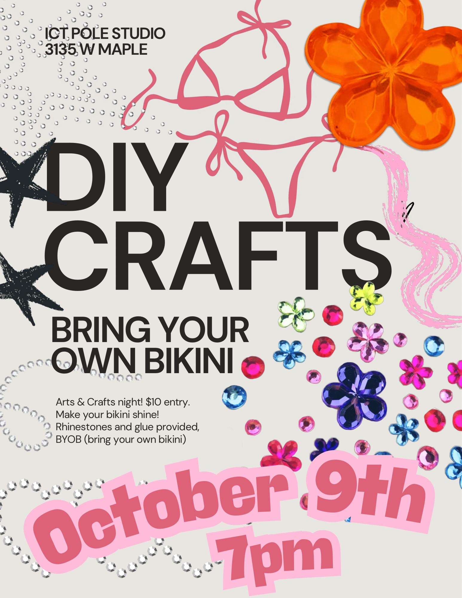 Beige Organic Abstract DIY Crafts Poster.png