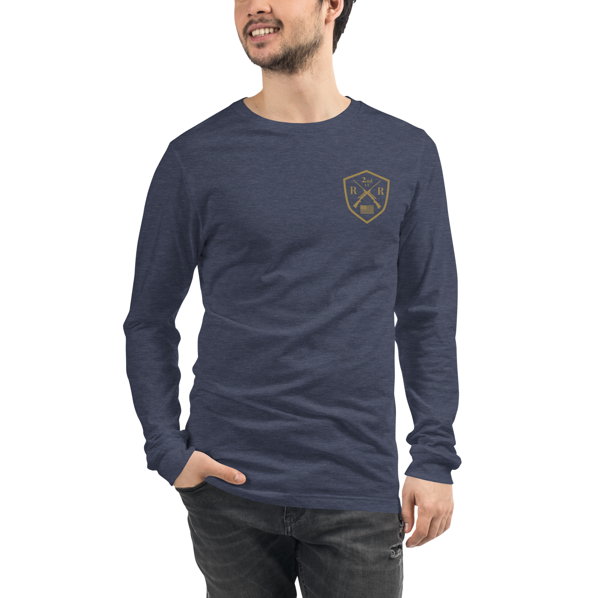 unisex-long-sleeve-tee-heather-navy-front-66c643b178480.png