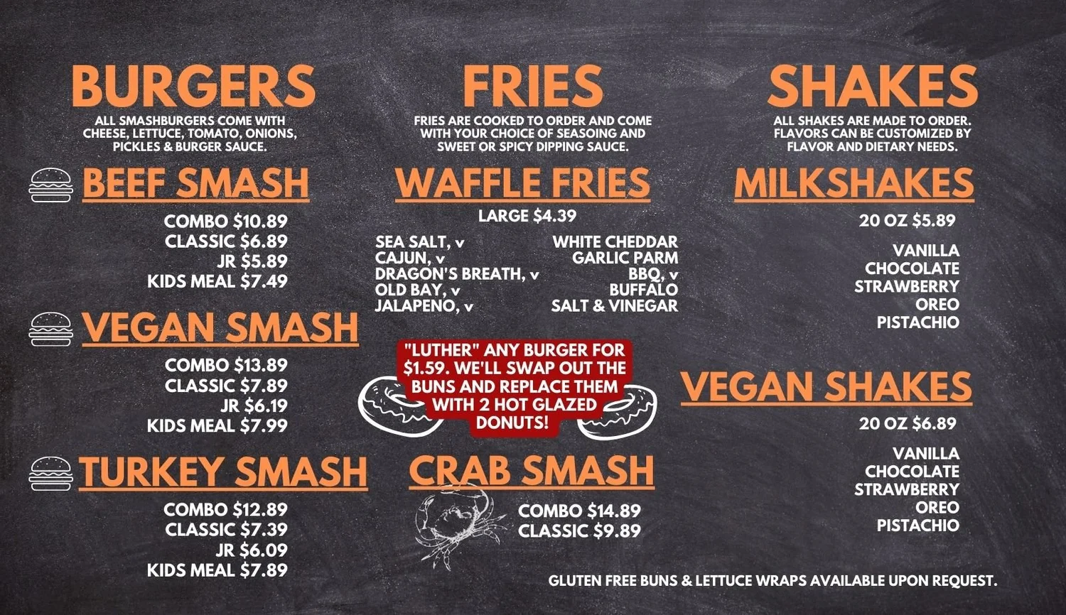 Menus — Sugar Shack Donuts