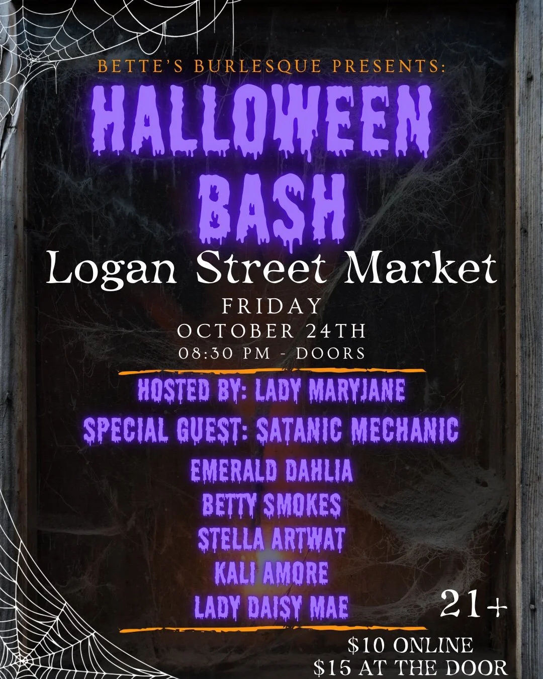 Bette's Burlesque Presents: Halloween Bash