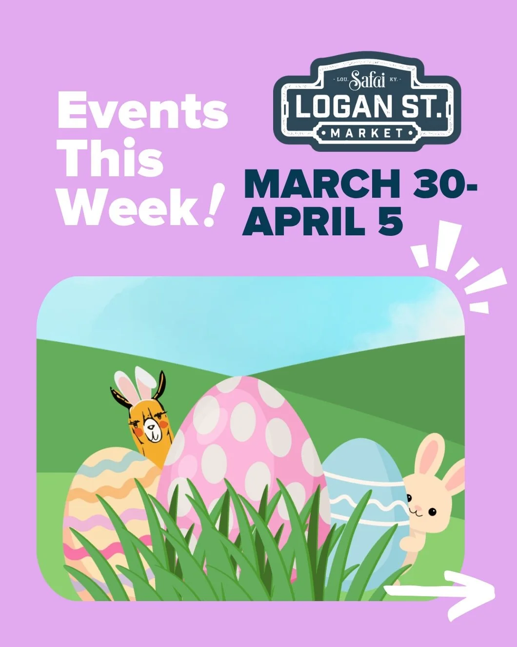 🌸A week of soft joy and community connection
Paint happy little trees with us Saturday 🎨
Then wander through an Easter egg hunt Sunday 🐣
✨All tucked inside the hum of Logan Street Market ✨

#shoplocalky #502 #louisville #shopsmallky #easterinlouis