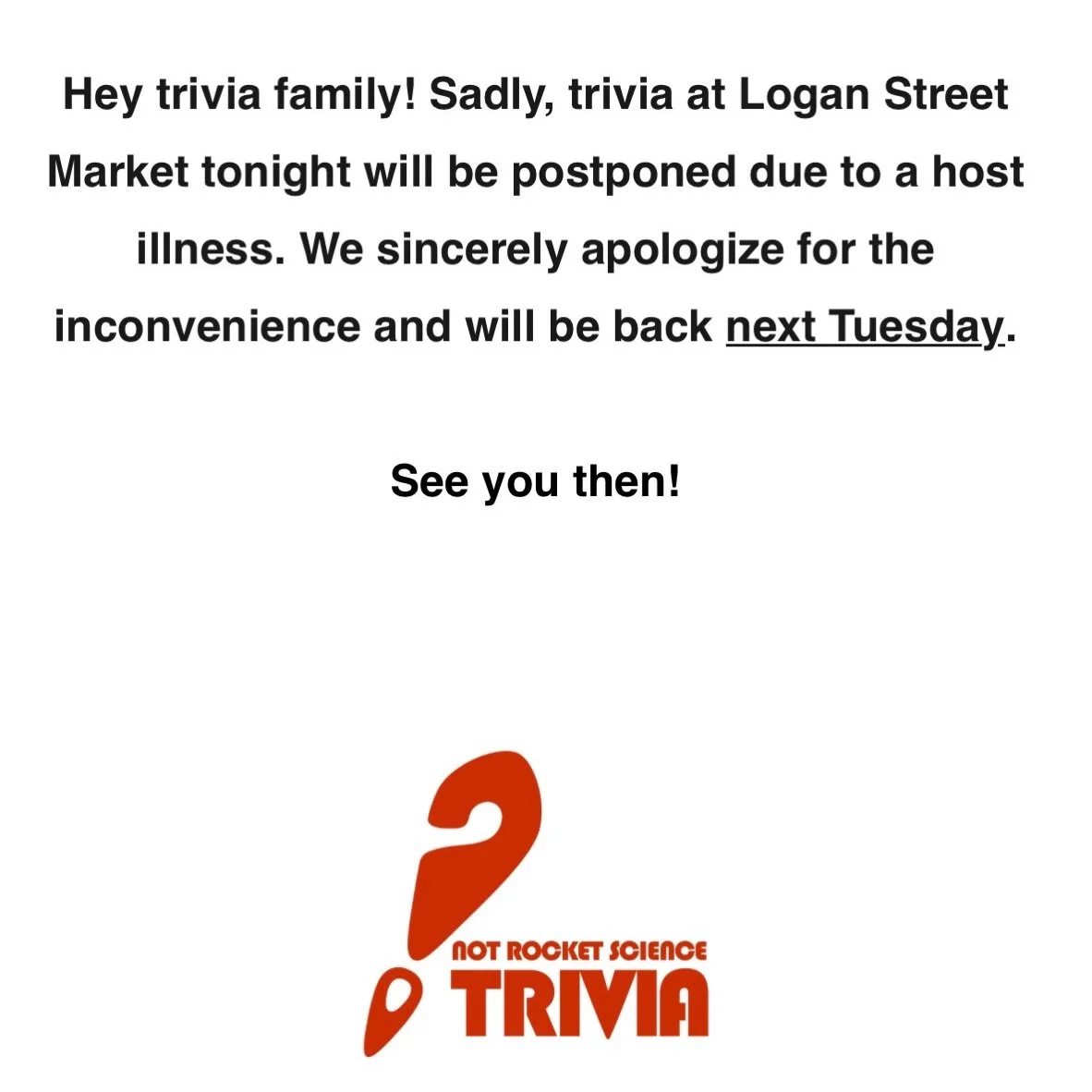 See y&rsquo;all next week for more trivia funsies! @notrockettrivia