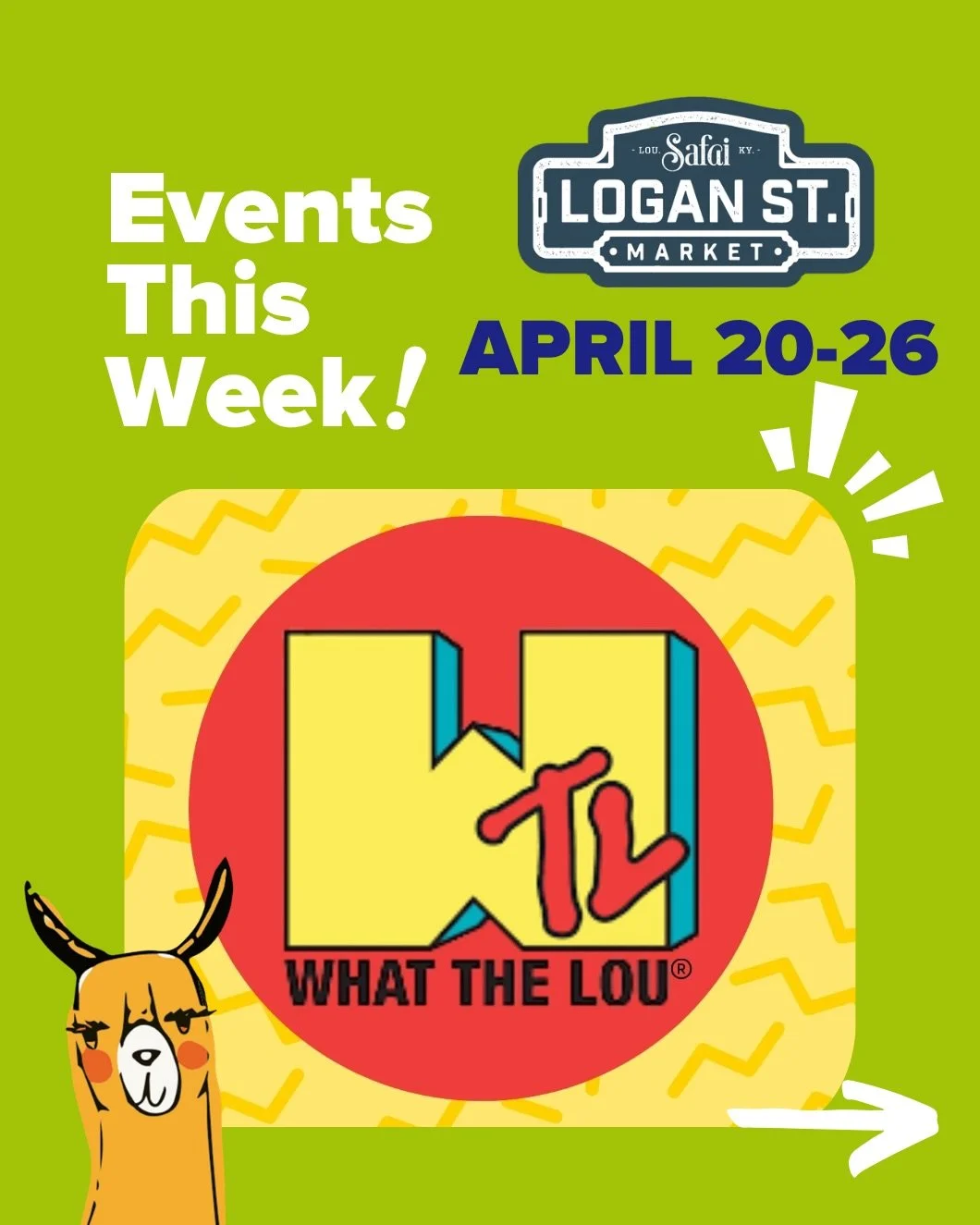 🌸Spring is in full swing at Logan Street Market 🪴✨
Trivia nights, local eats, speed dating, and a very special grand re-opening to a Louisville fav, @whatthelou, now hitting our shops on top! 

Join us this week! From midweek pick-me-ups to weekend