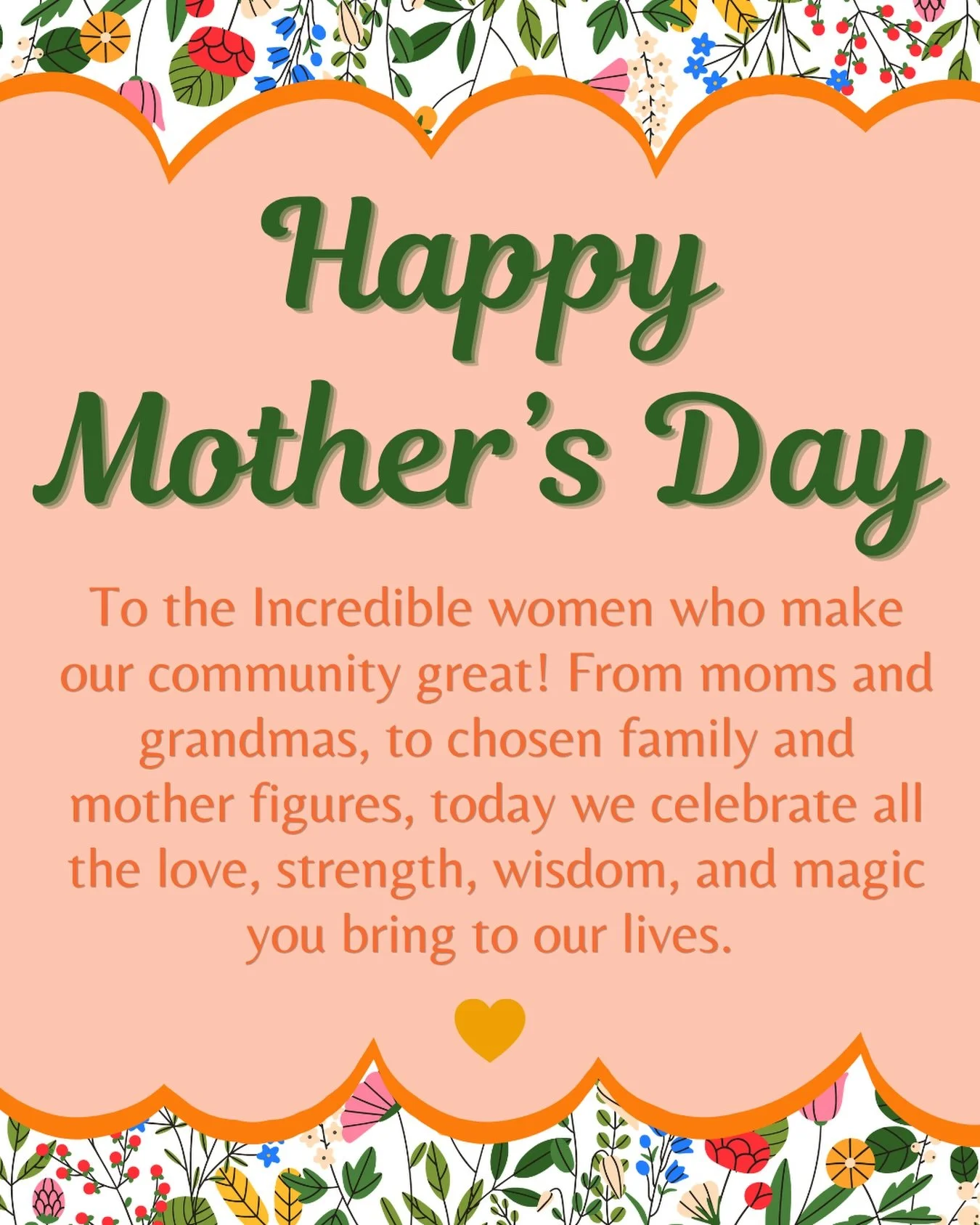 ❤️Celebrate the women who make life beautiful with free flowers at the market, $3 mimosas, and a little extra love today 💐🥂 Happy Mother&rsquo;s Day from Logan Street Market