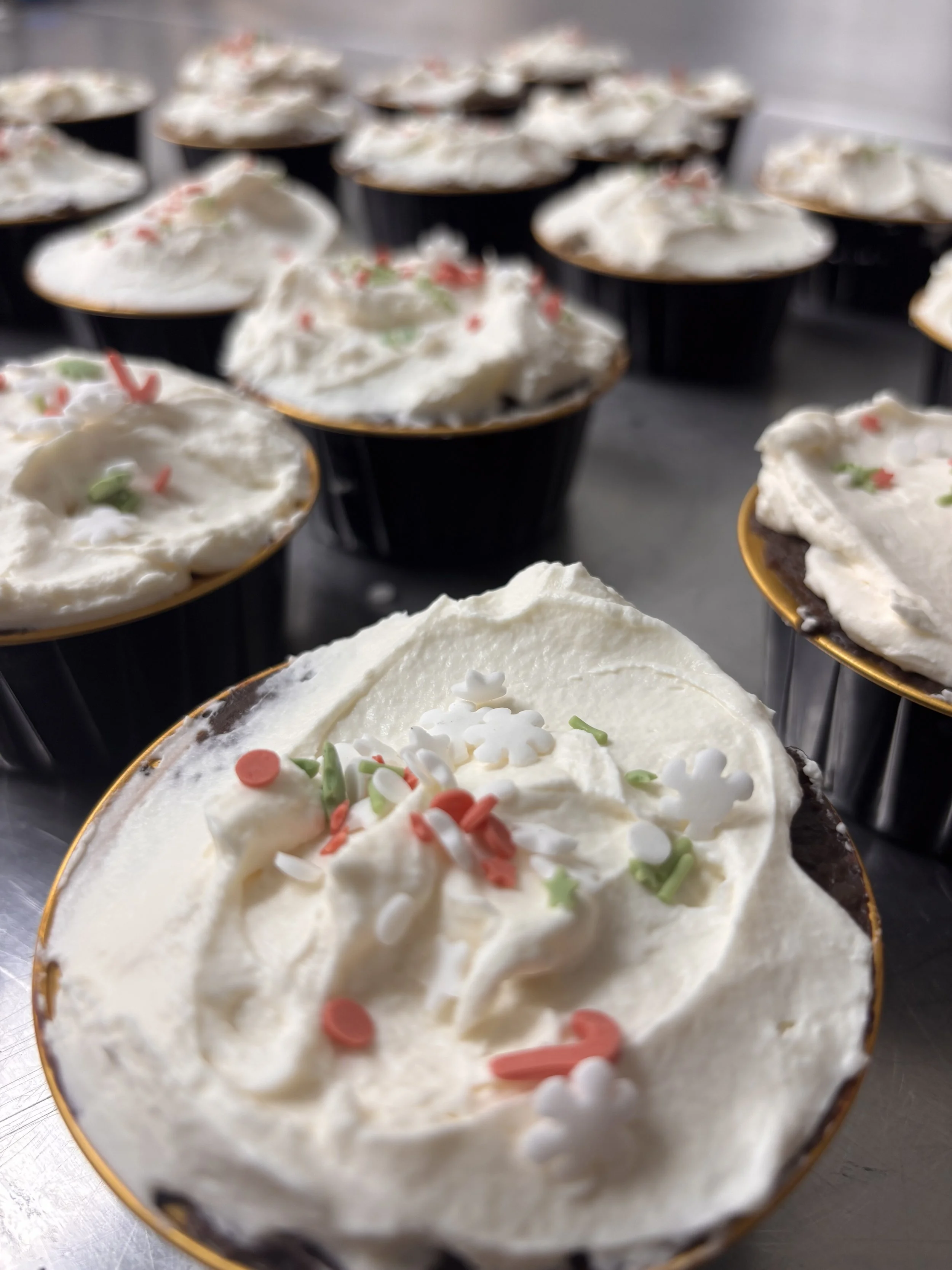 Chocolate Cream Cloud Mini Pies