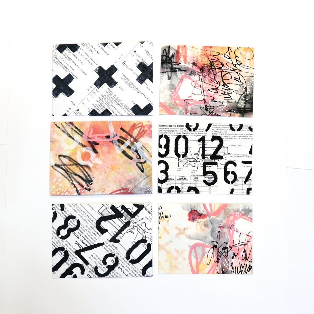4x5 Black Cards & Envelopes Stationery (#1) — BB Henry Art