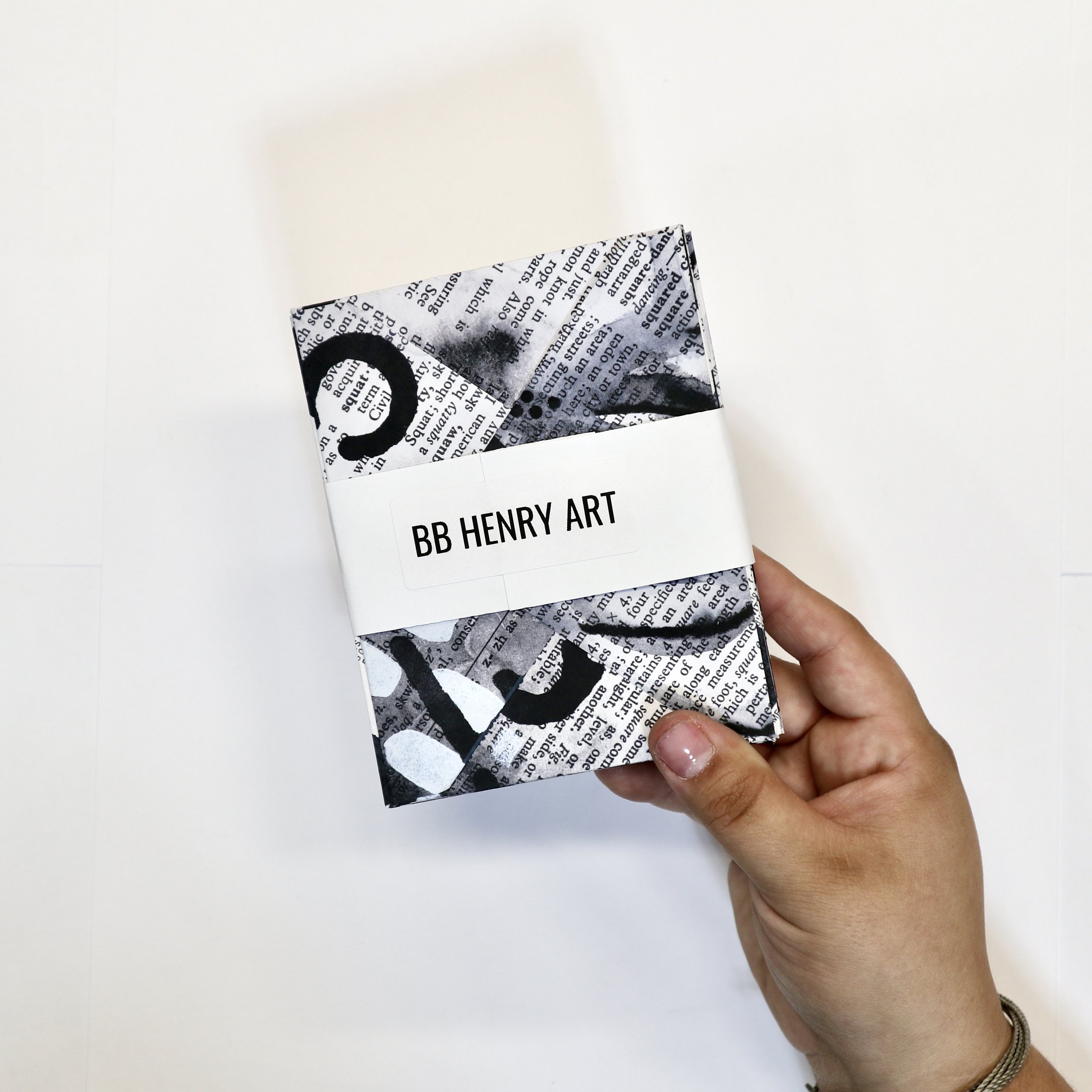 4x5 Black Cards & Envelopes Stationery (1) — BB Henry Art