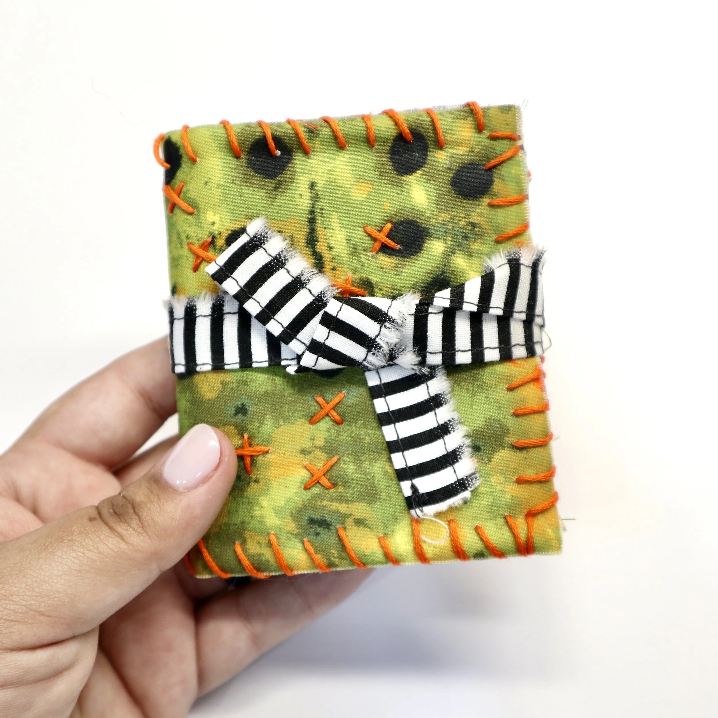 Chartreuse & Bright Orange Needle Book