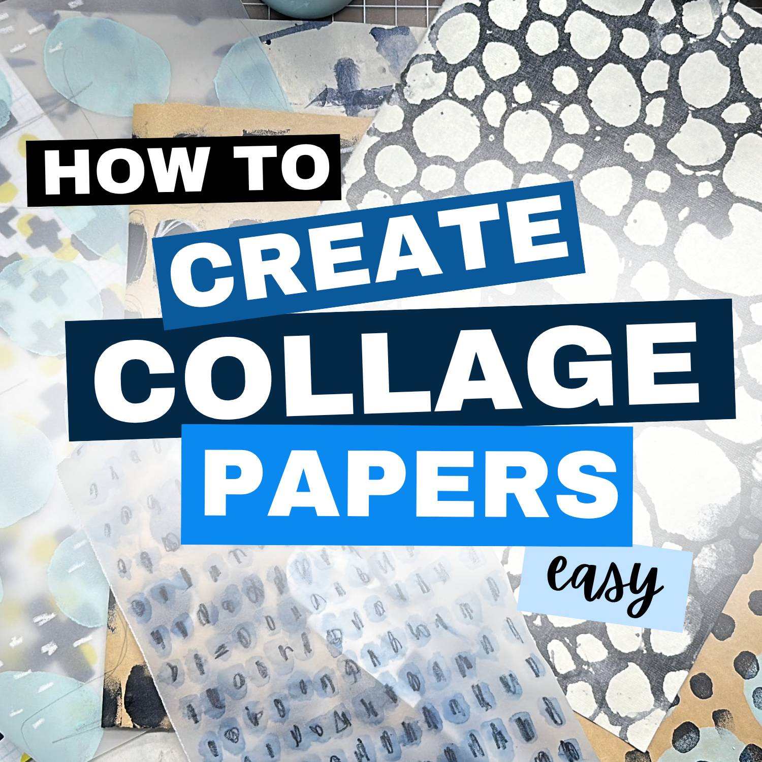 Creating low effort collage papers