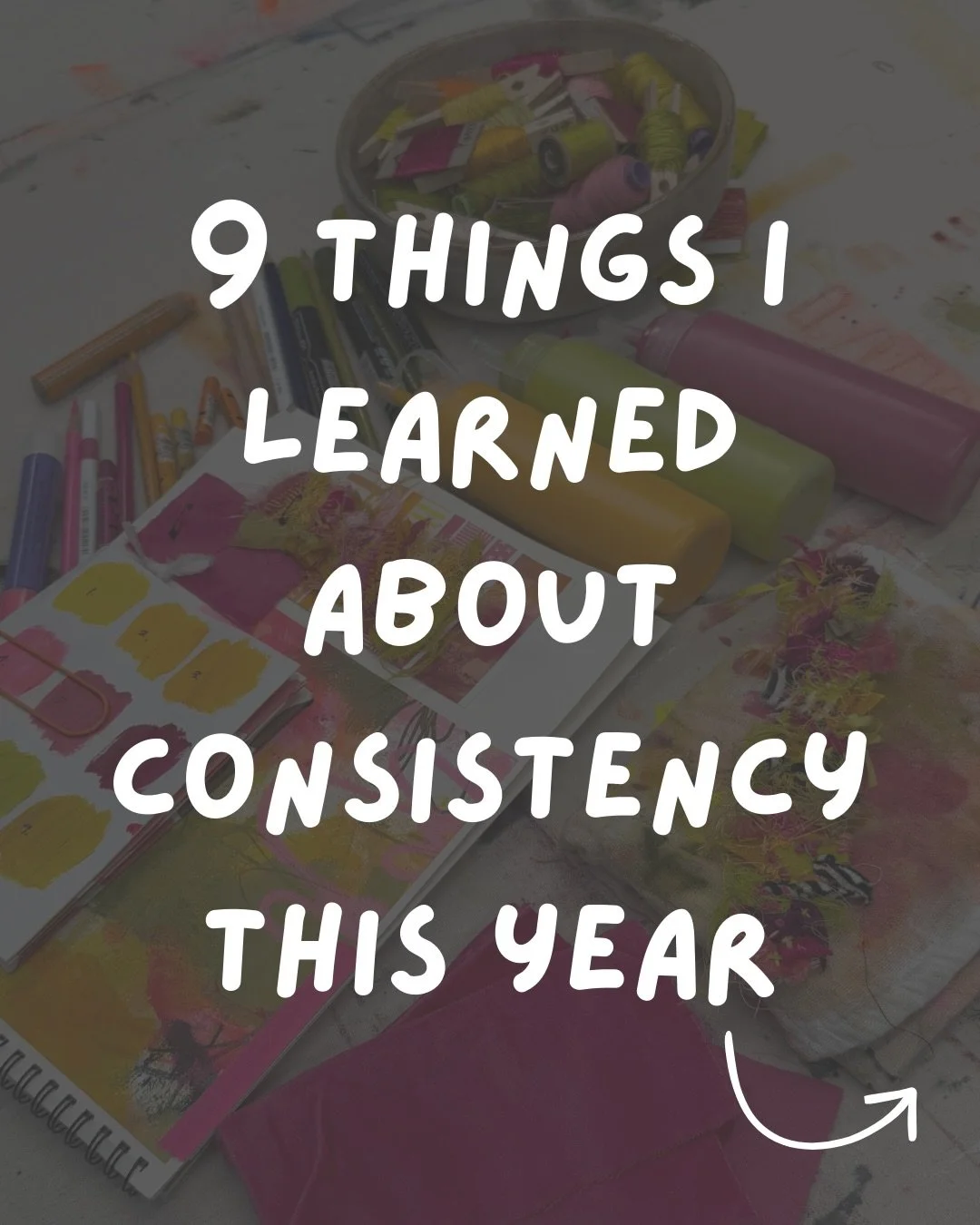 Consistency &ne; pressure 
even though it often feels like it.

One of my words for the year has been consistency and I&rsquo;ve learned so much. 

Consistency was always one of those words that made me tense up. Like a bucket full of expectations to