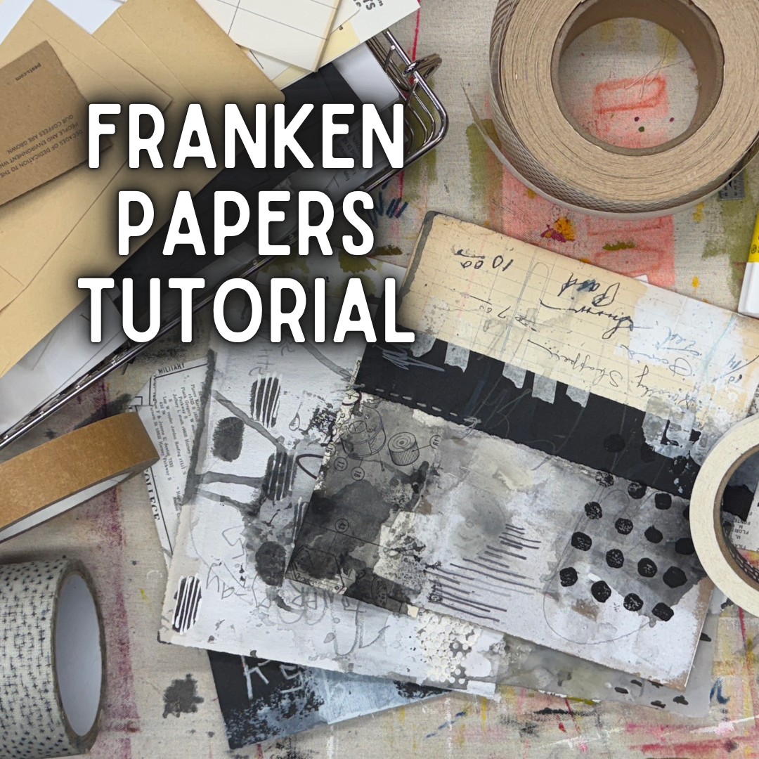 Create Franken Papers + Use Up Paper Scraps