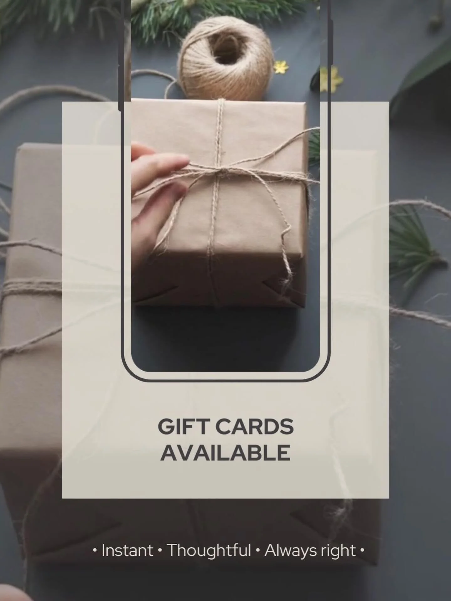 Last-minute gifting, made beautiful. 🧡

Our Gatherwise gift cards are delivered instantly to your email &mdash; ready to send, forward, or print for effortless holiday giving. No shipping deadlines, no stress&hellip; just meaningful care.

Let them 
