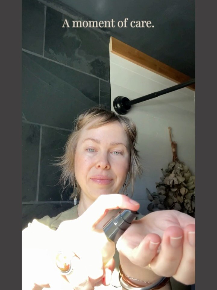 Each day, take a moment for yourself&mdash;even if it&rsquo;s just washing your face and simply checking in with your body.
. 
Your nervous system needs care, especially during times of distress. Something as simple as washing your face, breathing de