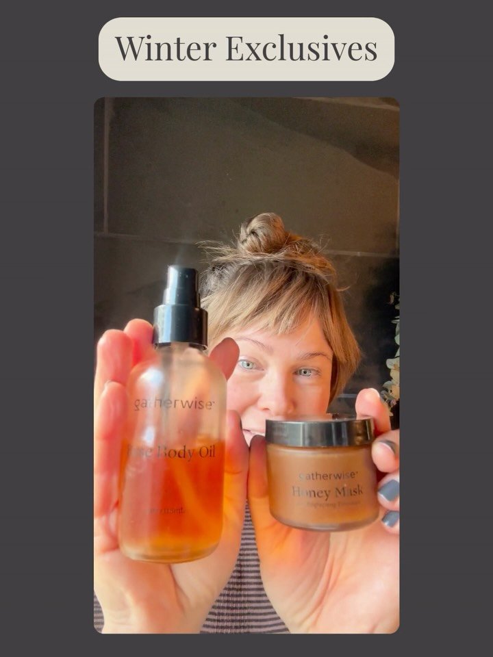 Our Winter Seasonal Exclusives are here.
. 
The Honey Mask and Rose Body Oil are crafted to nourish, hydrate, and support skin through the colder months &mdash; when dryness, dullness, and depletion tend to show up most.

Made in small batches and av