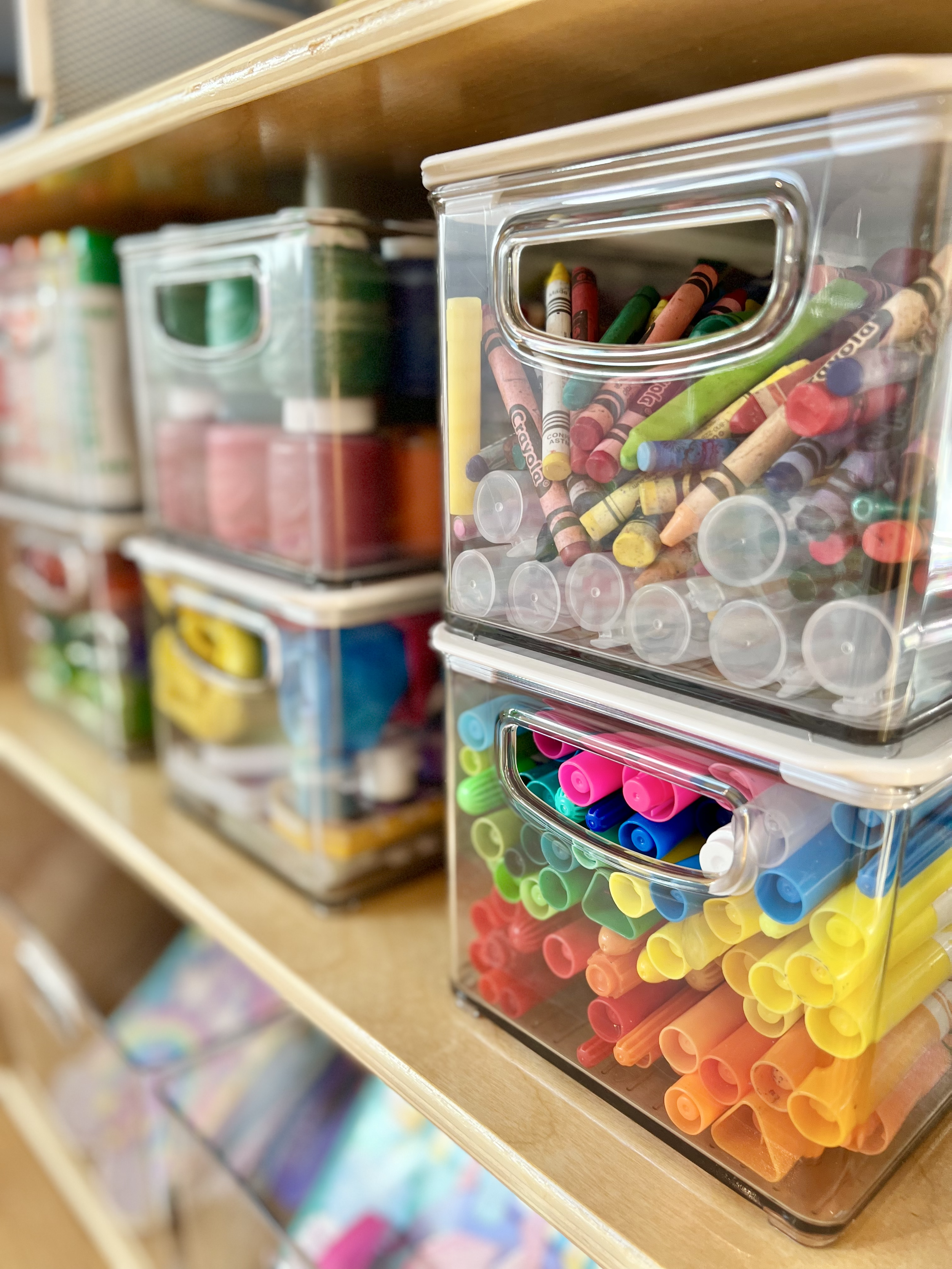 Arts and crafts storage bins
