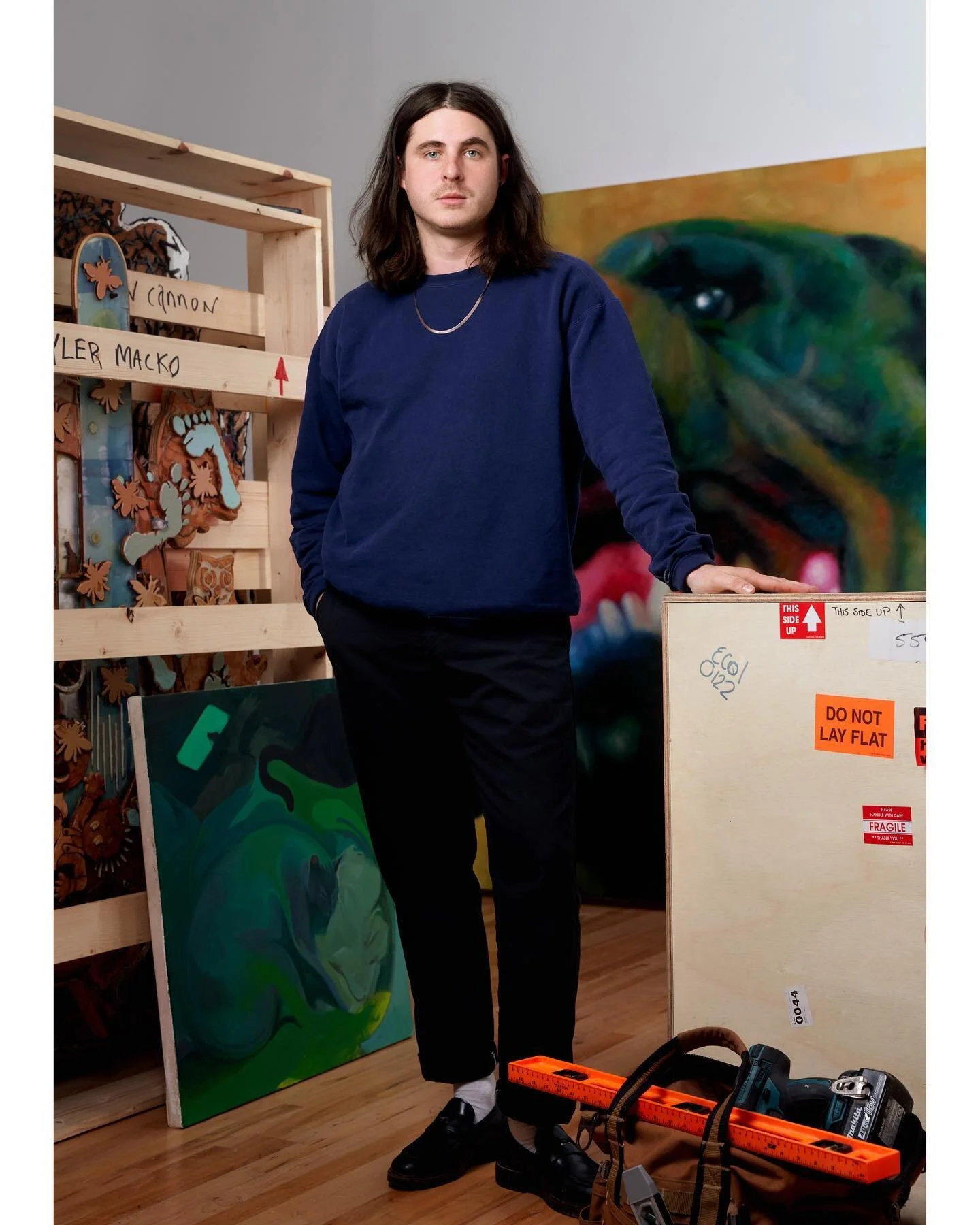 James at no place gallery for platform art 

Slide 2: artwork by Chloe Siebert