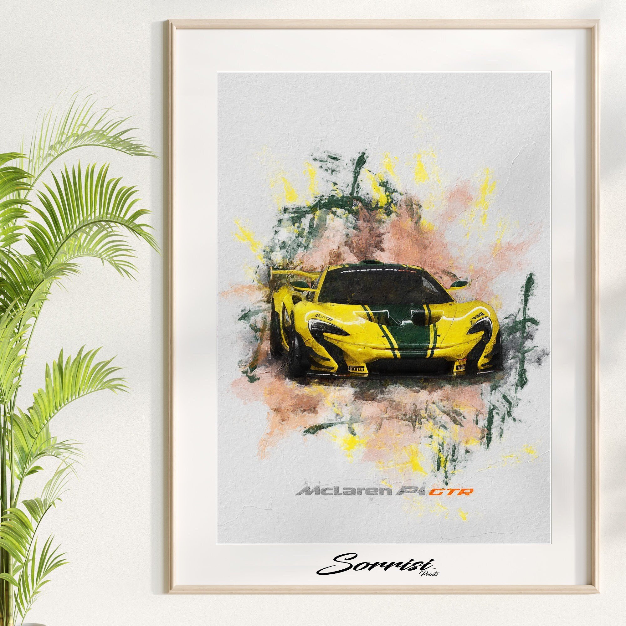 V10 WallArt Textured Oil Painting Effect Download Portrait Lexus LFA JPG,Supercar Digital Decoration Gift Landscape Print SVG