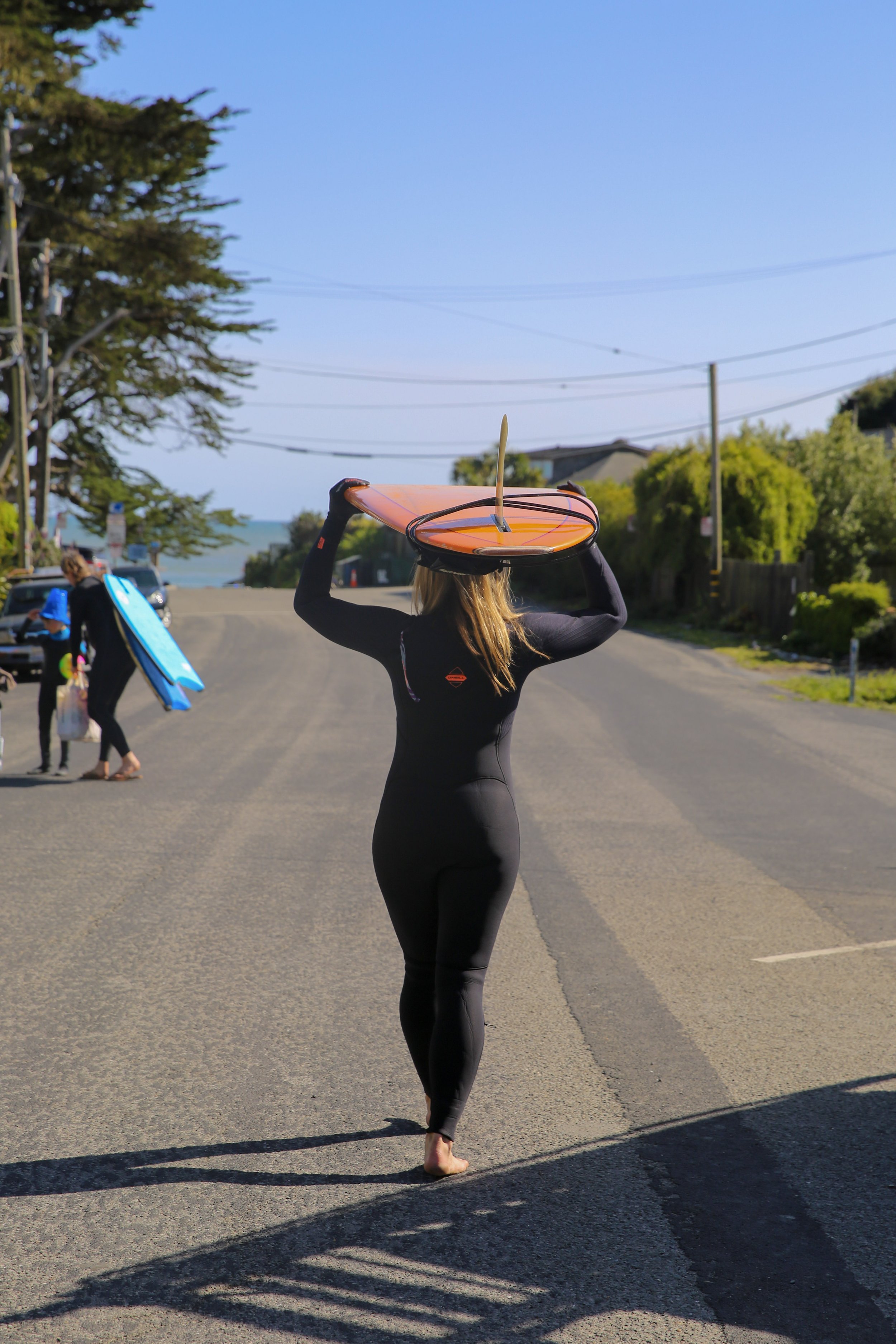 “I have a friend named Jenny, and she’s an amazing surfer. She’s definitely my role model because she’s not afraid to get out there. The thing about her is that instead of being like, ‘Oh it has to be this kind of wave’ or ‘I can’t go out there, it’s