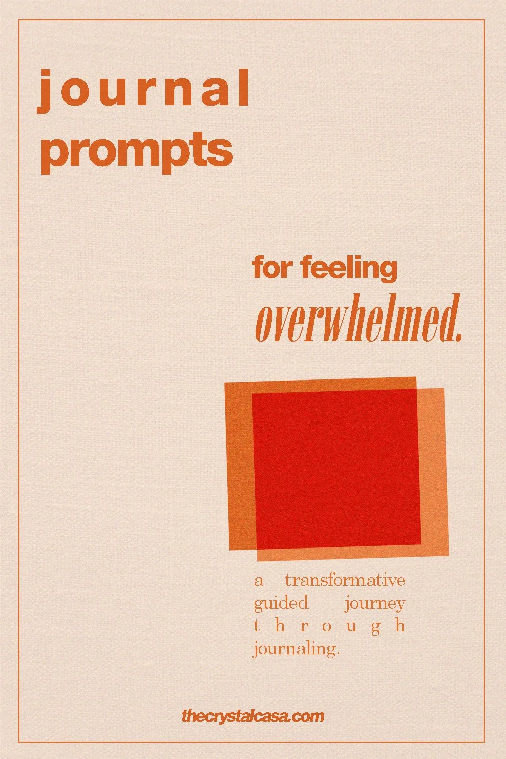 journal prompts for feeling overwhelmed. — the crystal casa