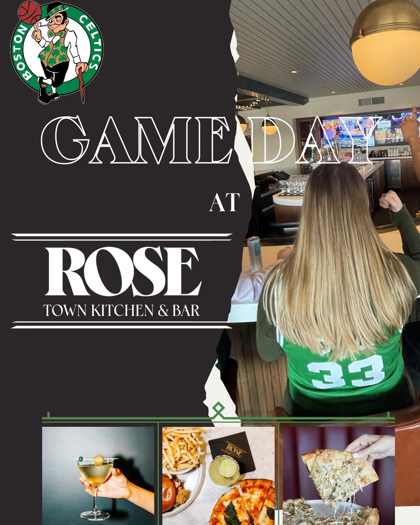 Come cheer on the Celtics at Rose Town Kitchen and Bar! Game days are better with delicious food and craft cocktails.