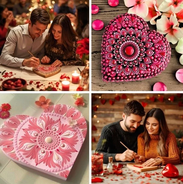 Valentines Mandala Making