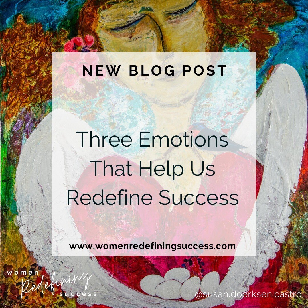 In the above art piece. by an artist I adore @artbyagathafast , &quot;Lola&quot; as she's fondly known, is embracing her heart&hellip;it&rsquo;s the exact sentiment I invite you into as you read.

Three emotions will support you as you redefine succe