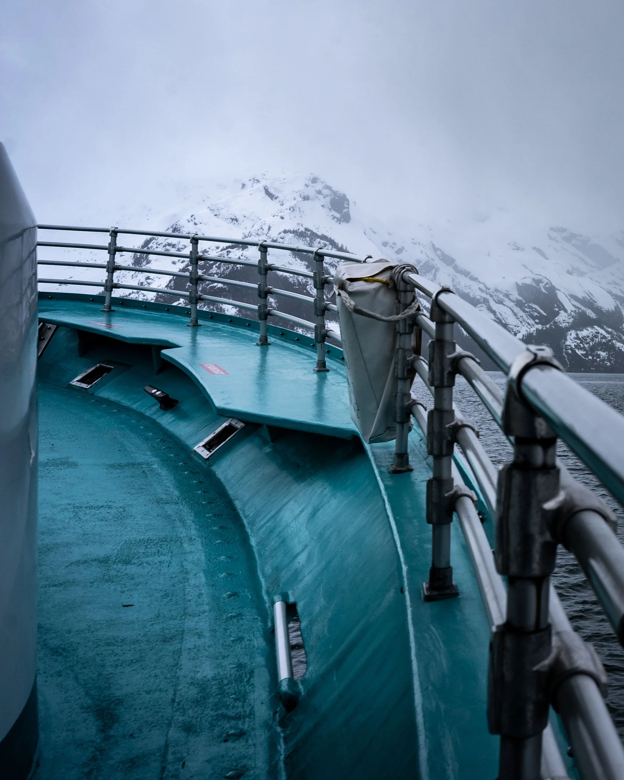 Sailing the dangerous seas of Alaska. 