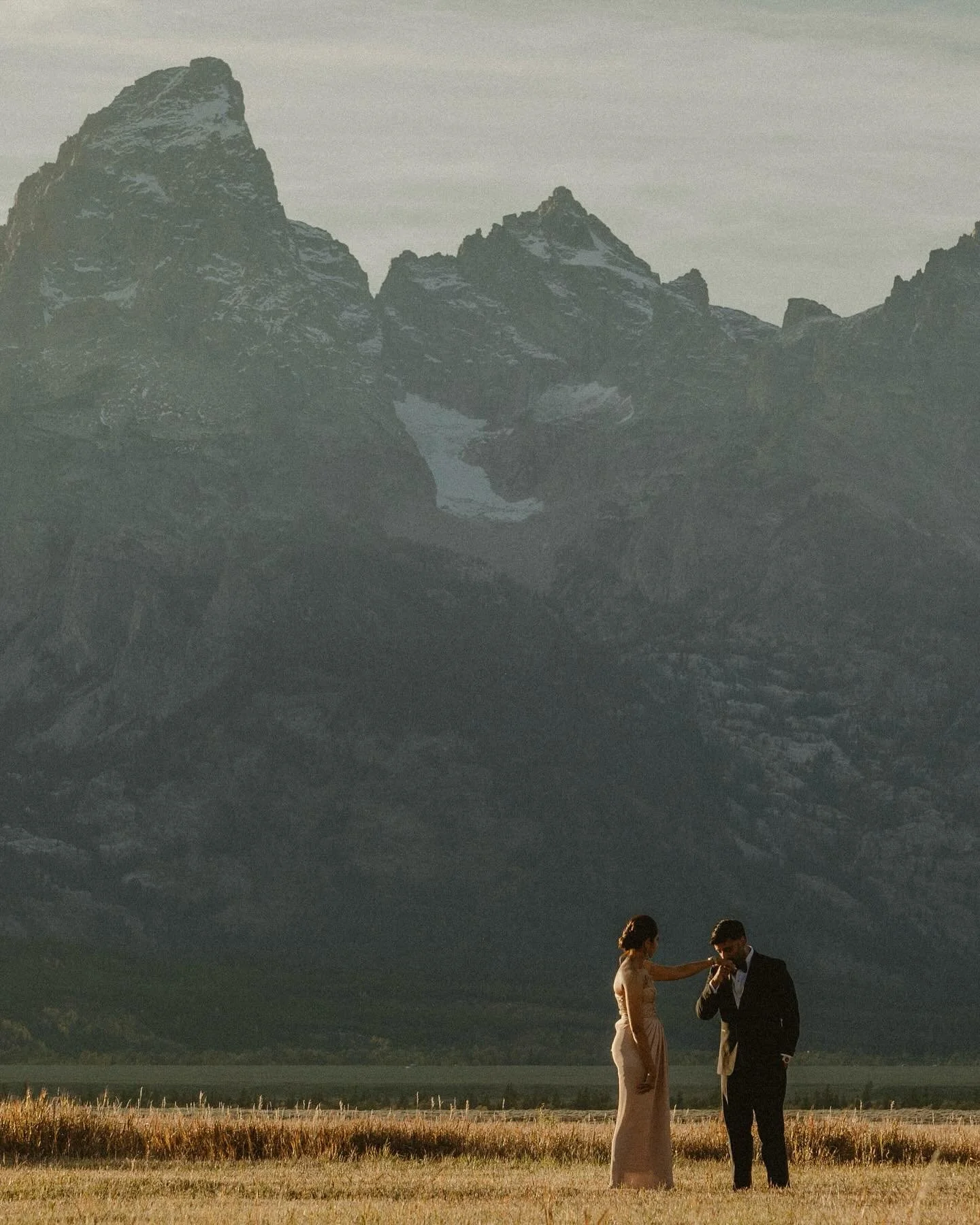 From Rita and Sumeet&rsquo;s impeccable day at @amangani Jackson Hole this last year. It was an honor to shoot in such an iconic place, in one of my favorite places. Nestled into the hills of the Tetons, the @aman hotel is unlike anything else.