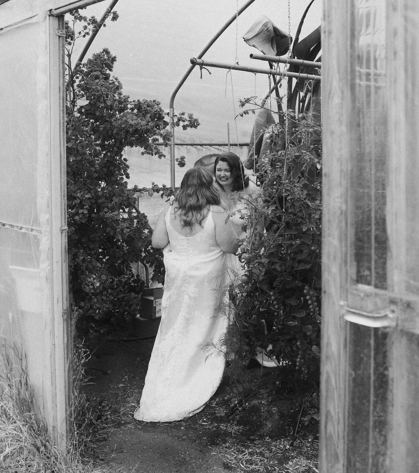 Hannah and Erin on the family farm. From notes of strawberries, to raindrops on the greenhouse, to the scent of tomato leaf, this day of celebration was all consuming. When June showers were promised (and shower it did) on their solstice gathering, t