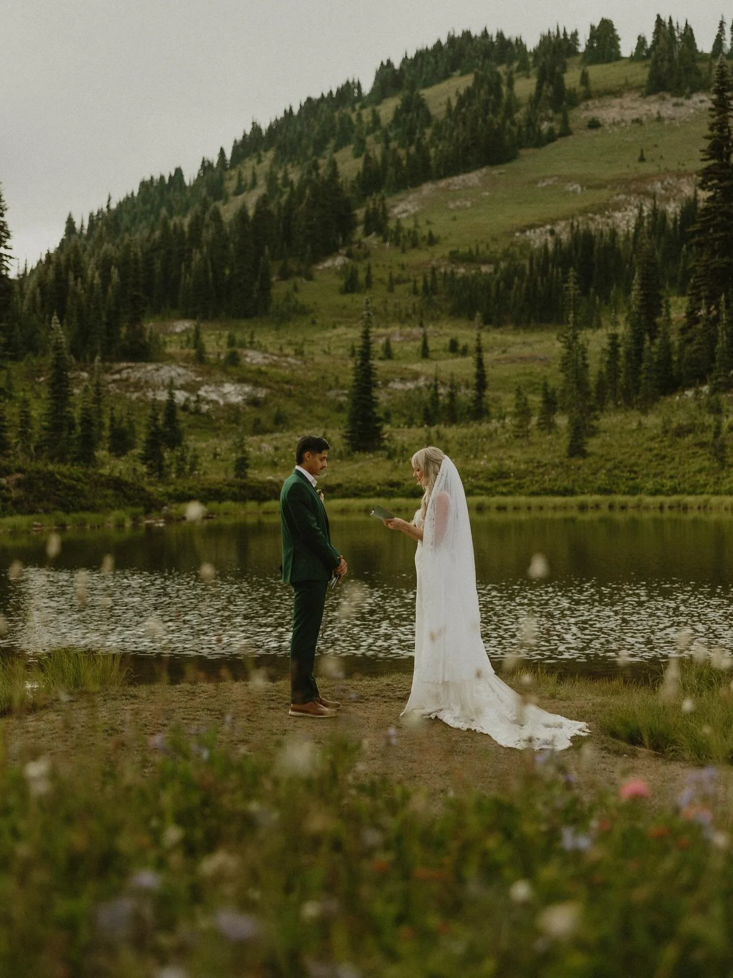 Wildflower meadow vows for Brittany &amp; Miguel&rsquo;s elopement day