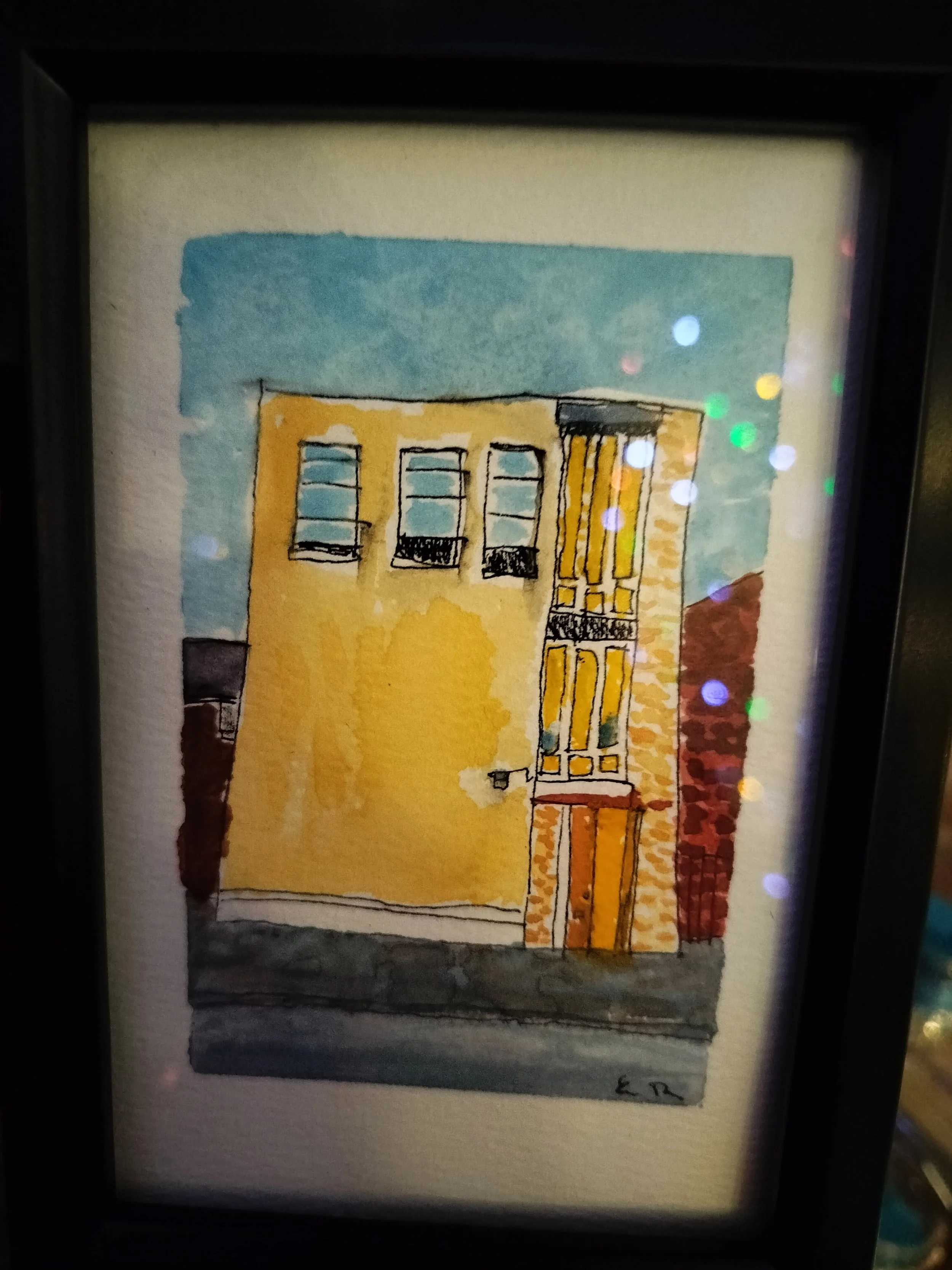 Water color of the Latvian Society's building