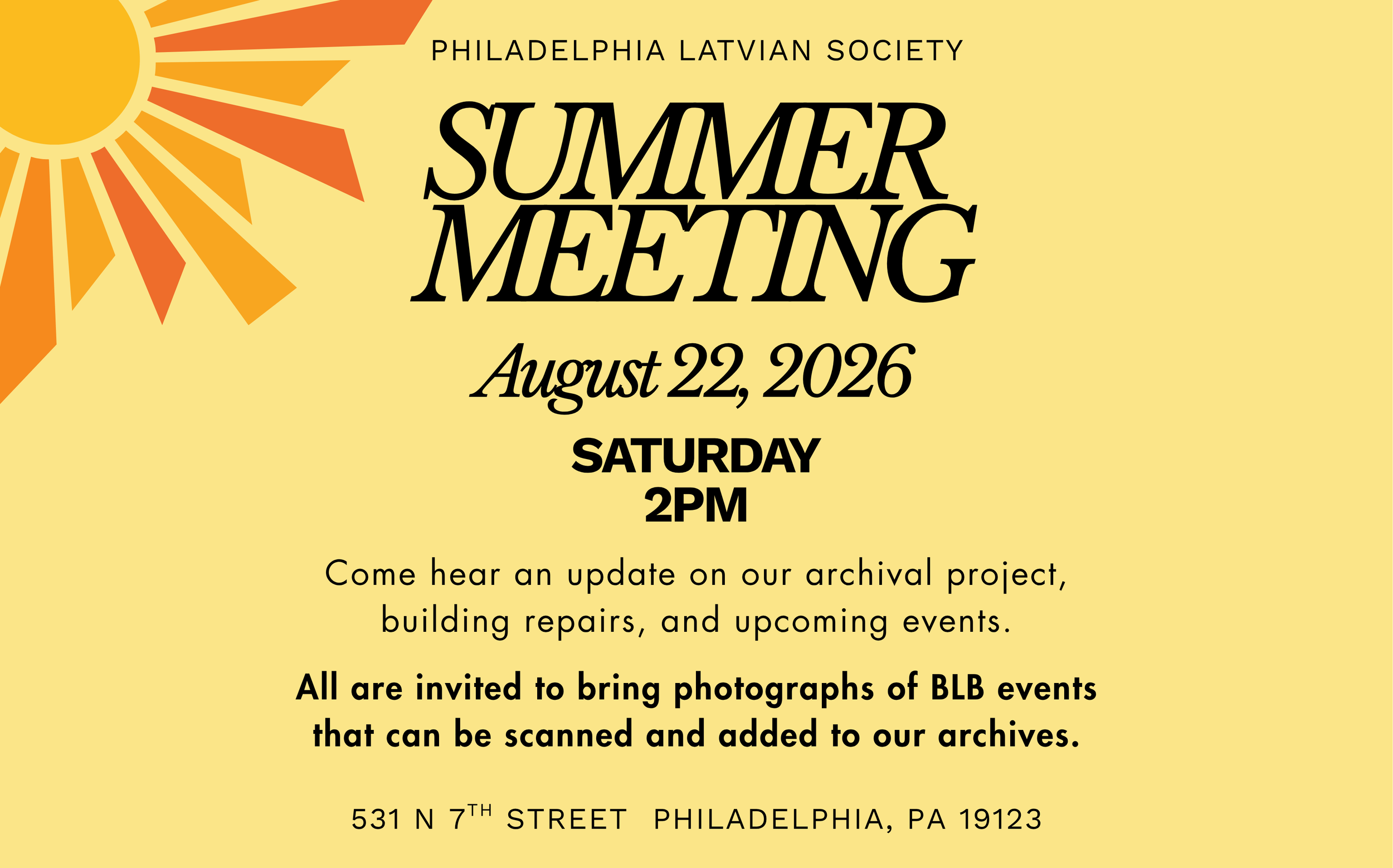 Summer Meeting