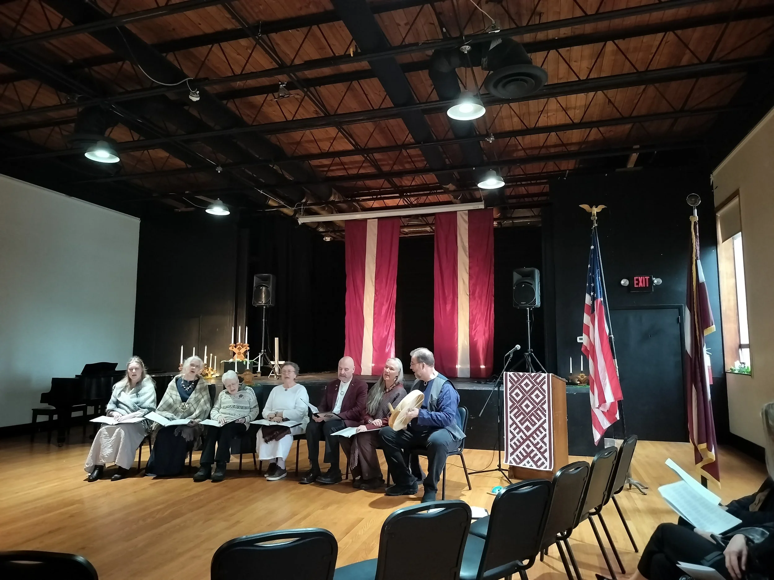 Philadelphia's Latvian Council welcomed folklore group 'Sudrabavots' from Washington, DC for Latvia's 107th Independence Day celebration - November 2025