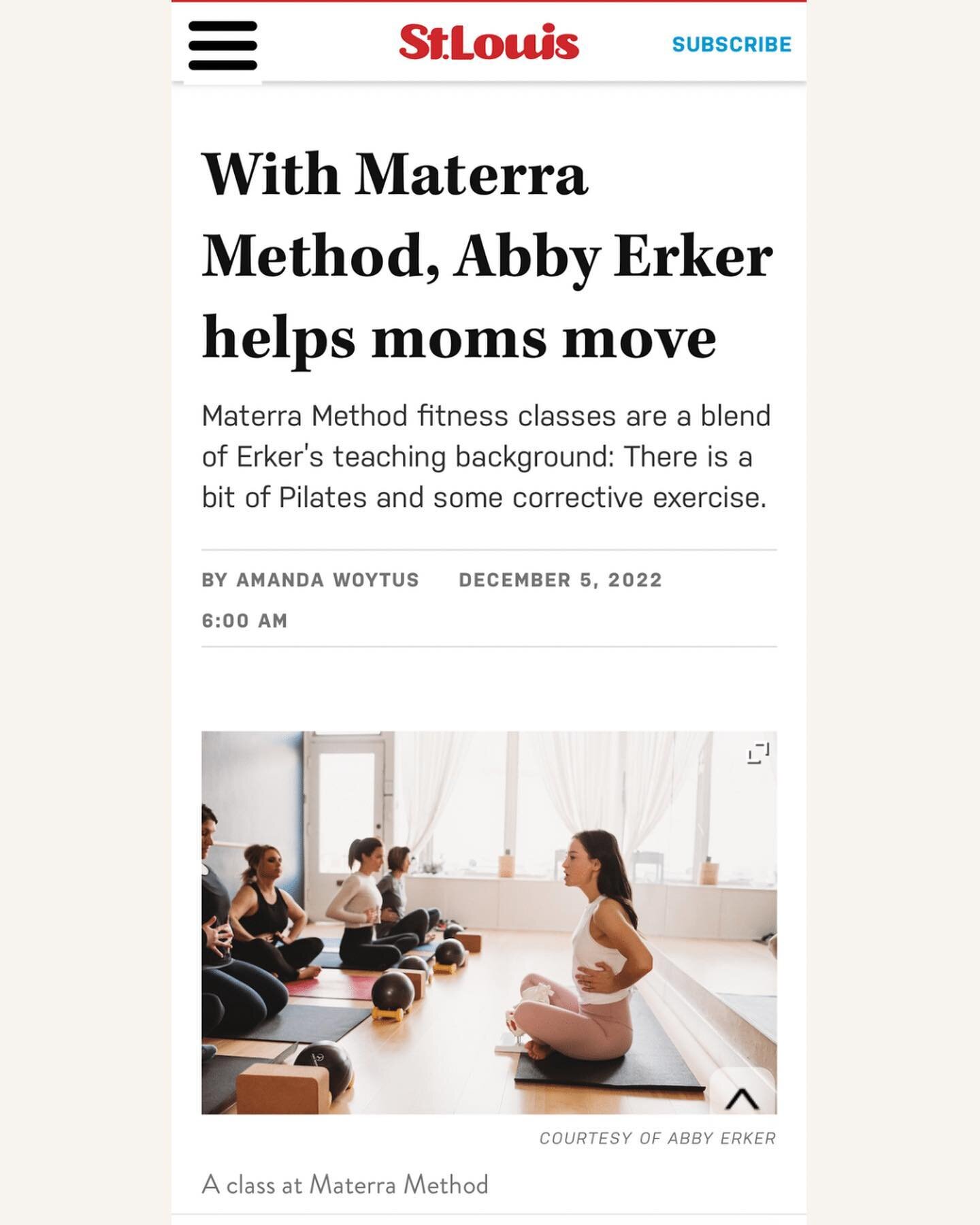 Thank you to @stlouismag for the thoughtful write up on Materra Method! @life_tk did an incredible job of capturing the heart and mission behind this small business. Give it a read here or at the link in stories! 

✨I also want to give a quick shout 