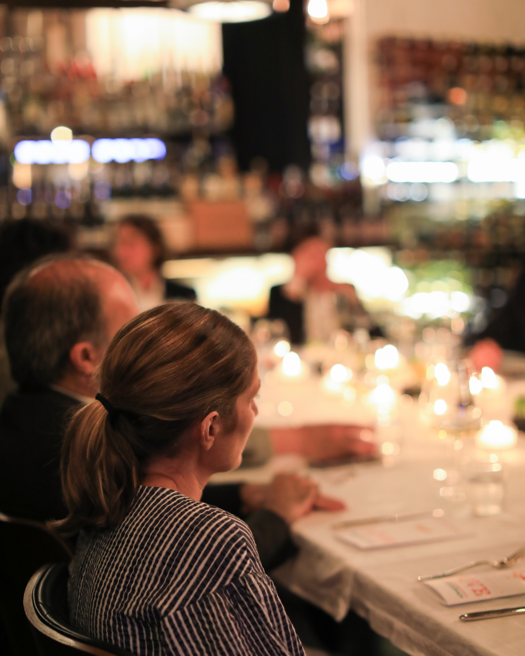 Full restaurant buyout setup at Lucciola Italian fine dining restaurant