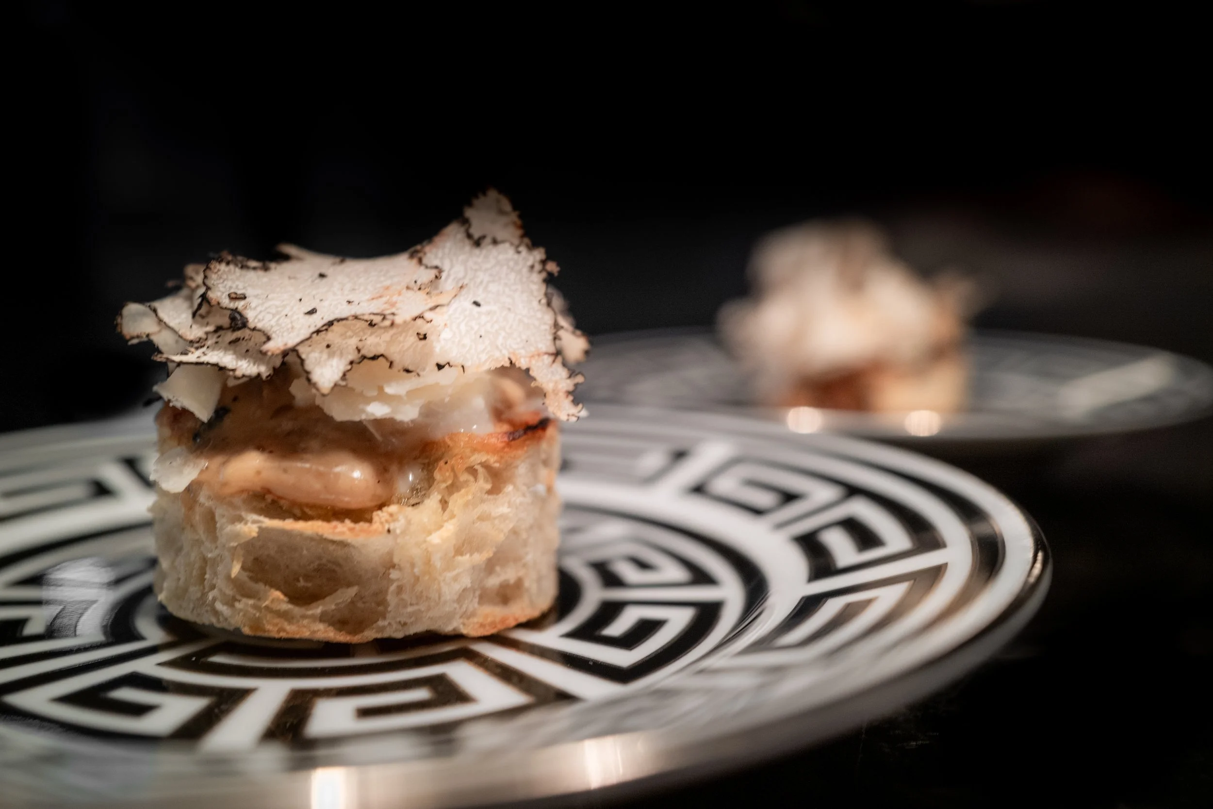 pinsa porcini mushrooms, stracciatella cheese and parmigiano reggiano