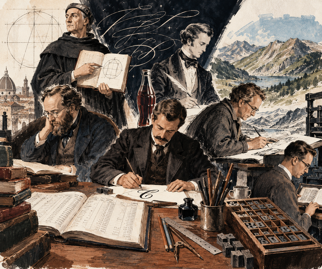 Les comptables-typographes