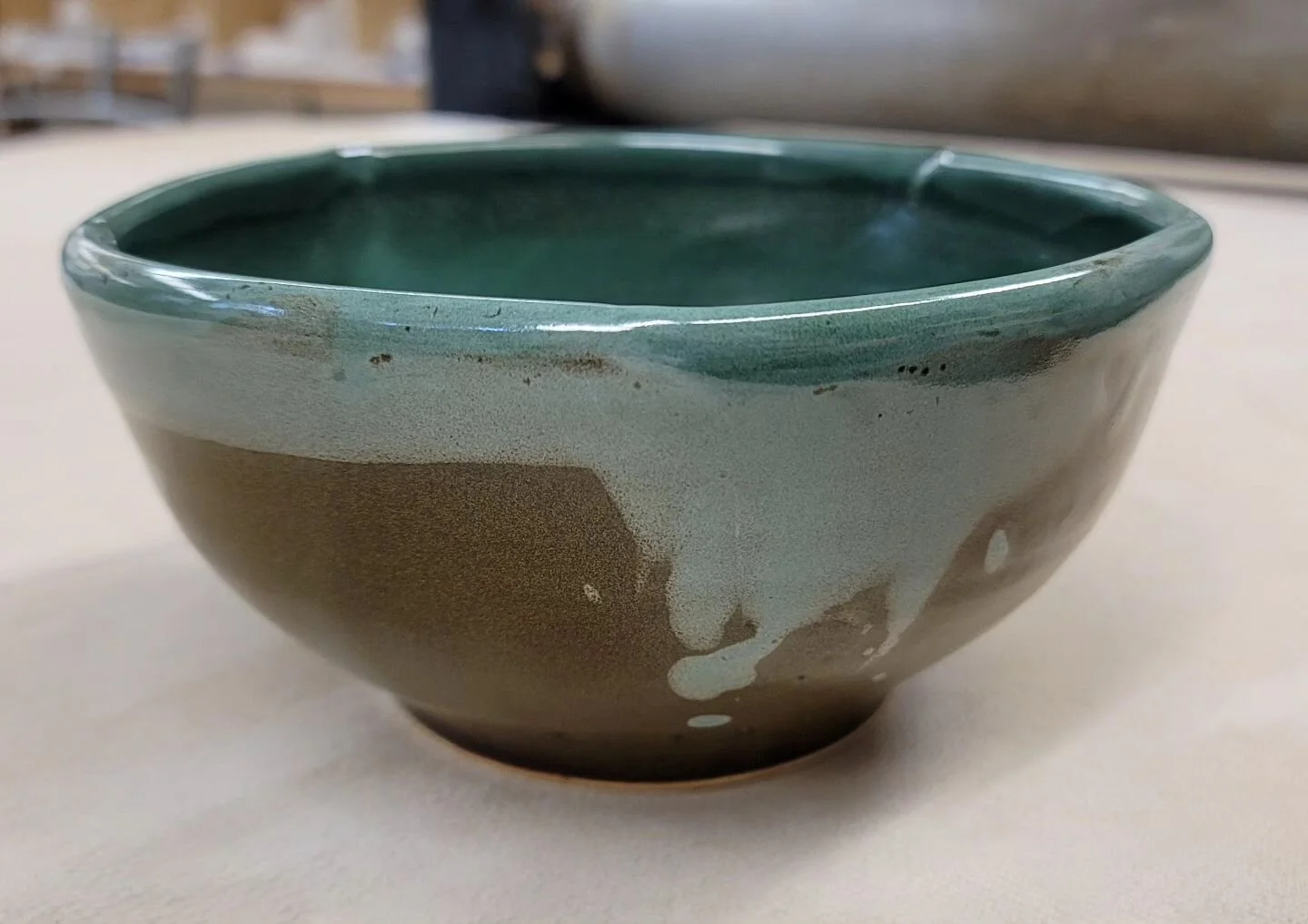 See this donated bowl available at tonight's  #emptybowls2023 event in Cortland NY (@ cortland repertory theatre)

#potteryglazing #potterylove #emptybowlsproject