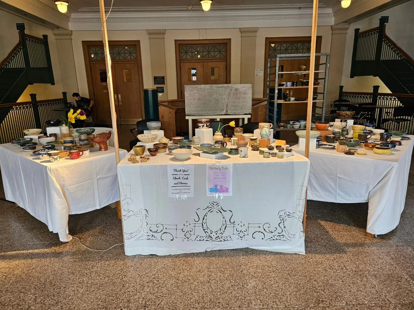 Happy May 1st!! Final day of SPRING POTTERY SALE at SUNY Cortland! OLD MAIN LOBBY | 10-4p 
#sunycortlandpotterysale #potterysale
#ceramics 

#kmarieartifex
