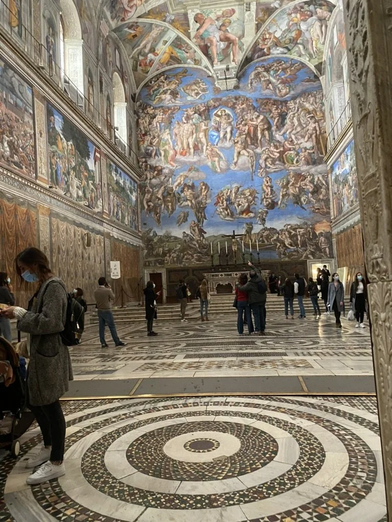 Michelangelo’s ceiling in the Sistine Chapel