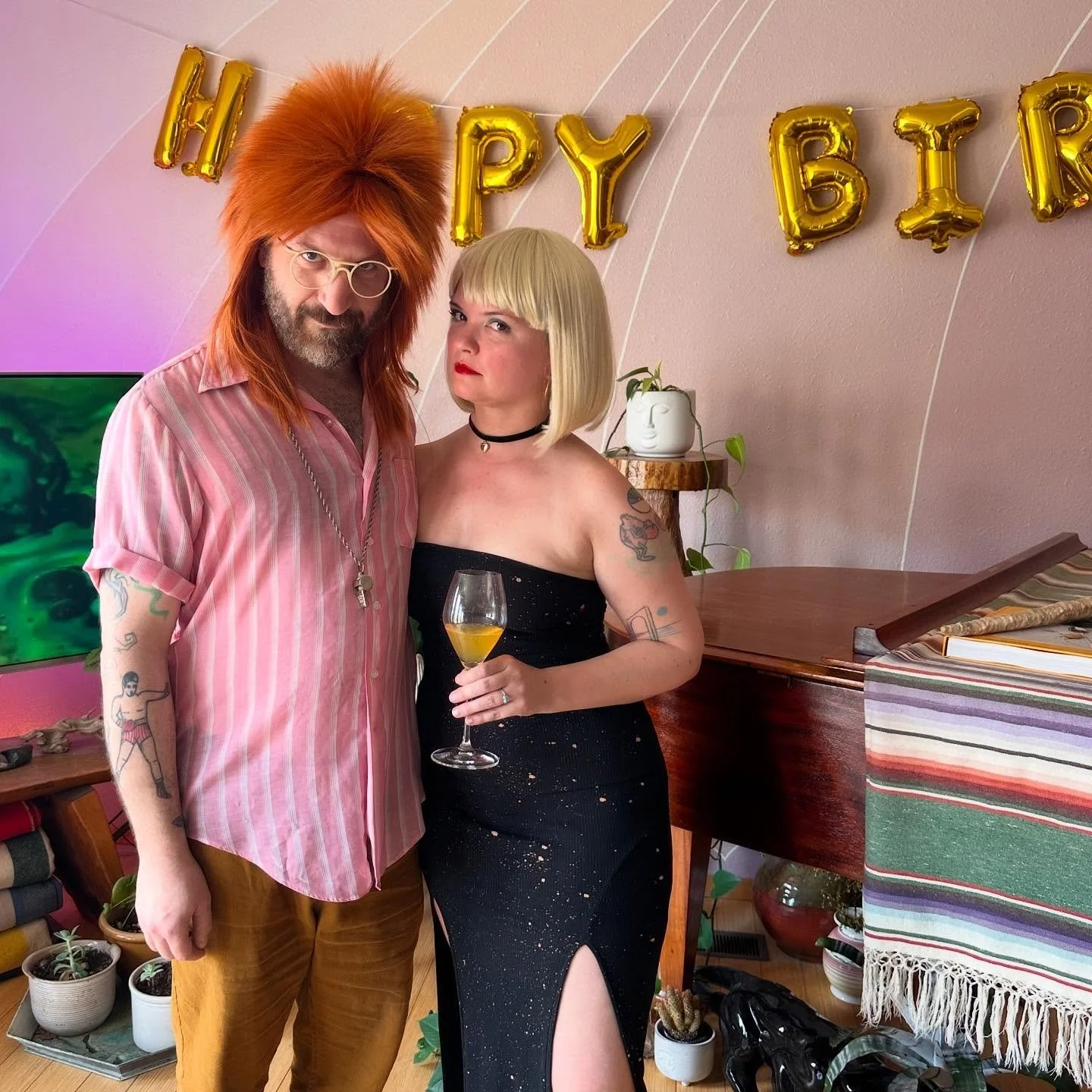 I&rsquo;M 39 NOW 😱This year the full moon wished me &amp; Chantal Happy Birthday for our wig-out celebration! And there was a VIP showing of Ari Aster&rsquo;s new film, &ldquo;Eddington&rdquo; the same night. We weren&rsquo;t invited, but did try to