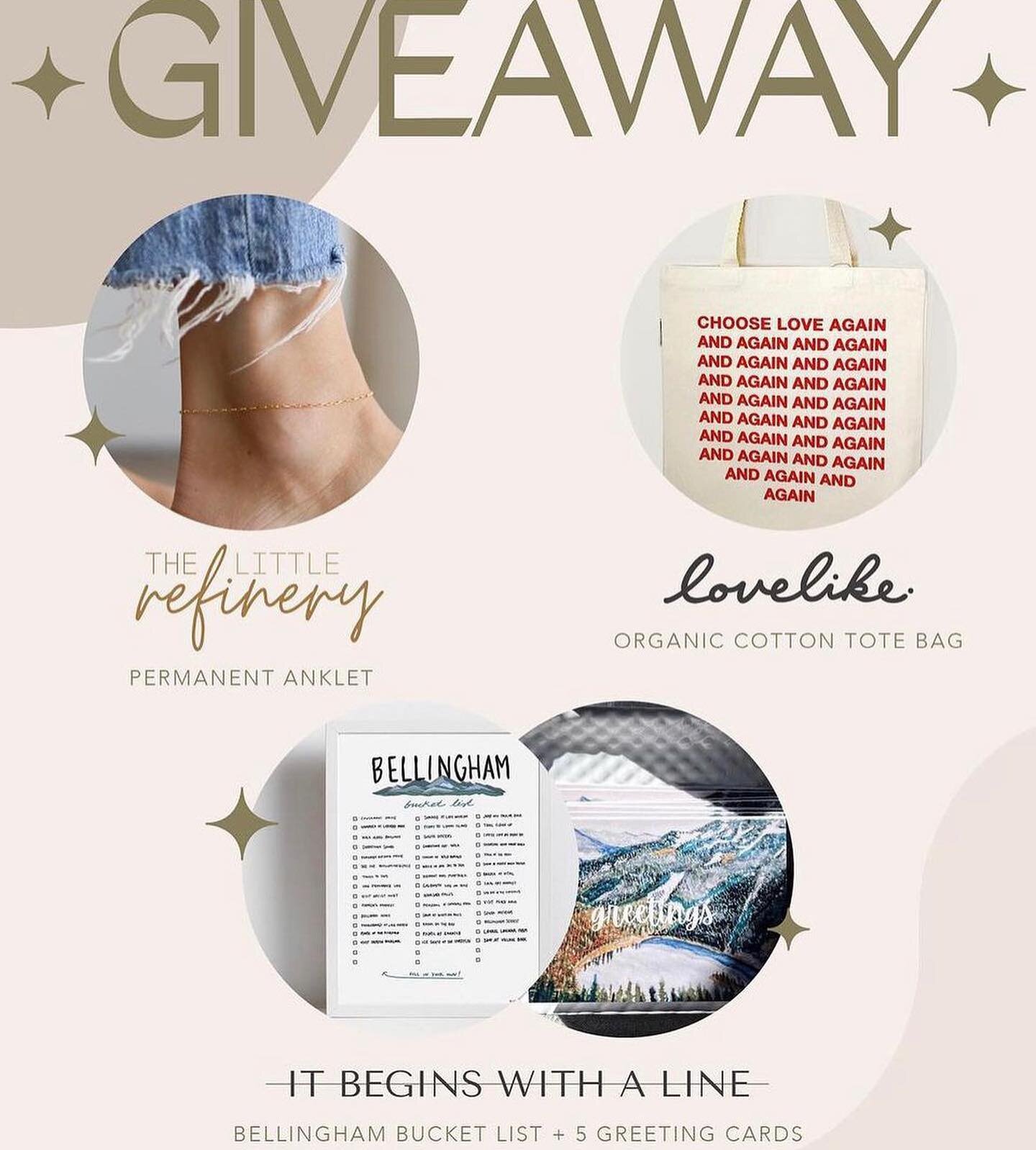 💫GIVEAWAY!💫 We&rsquo;re so excited for our popup next week that we&rsquo;re starting the fun early! Help us spread the word and enter to win these amazing maker-made items in the process 🥳

-���Follow @shoplovelike  @TheLittleRefinery &amp; @ItBeg
