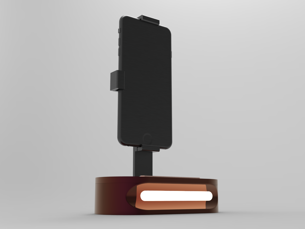 Interactive phone cradle.