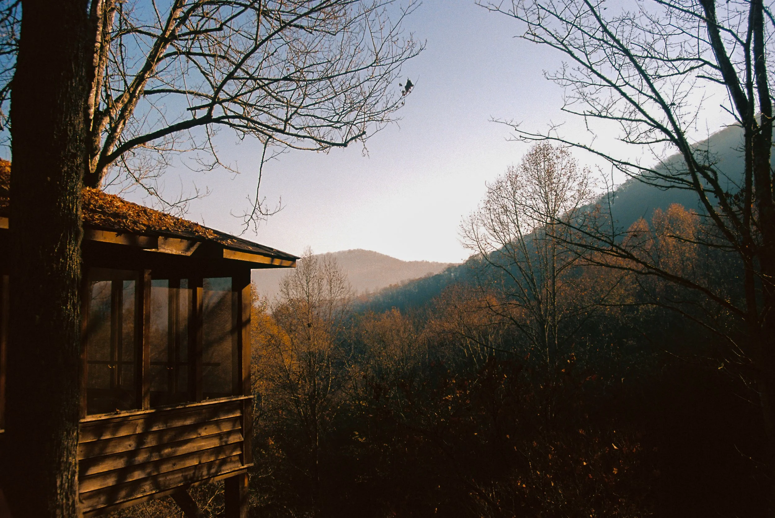 A fall scene in the Smoky Mountains.