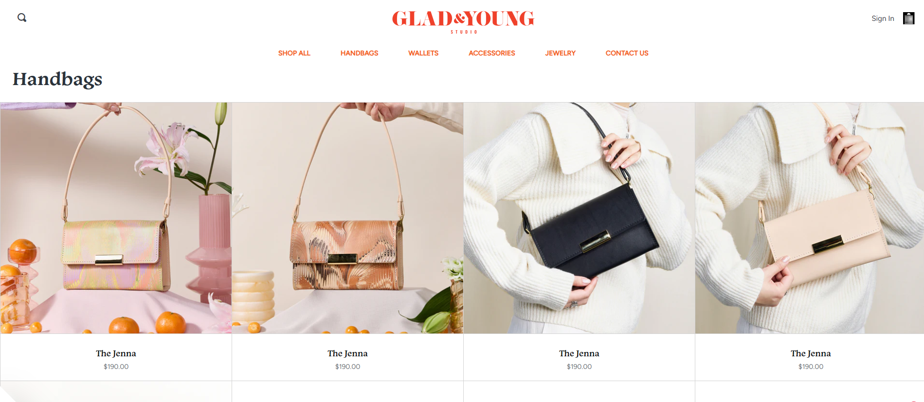 Glad & Young Studio Jenna Bag