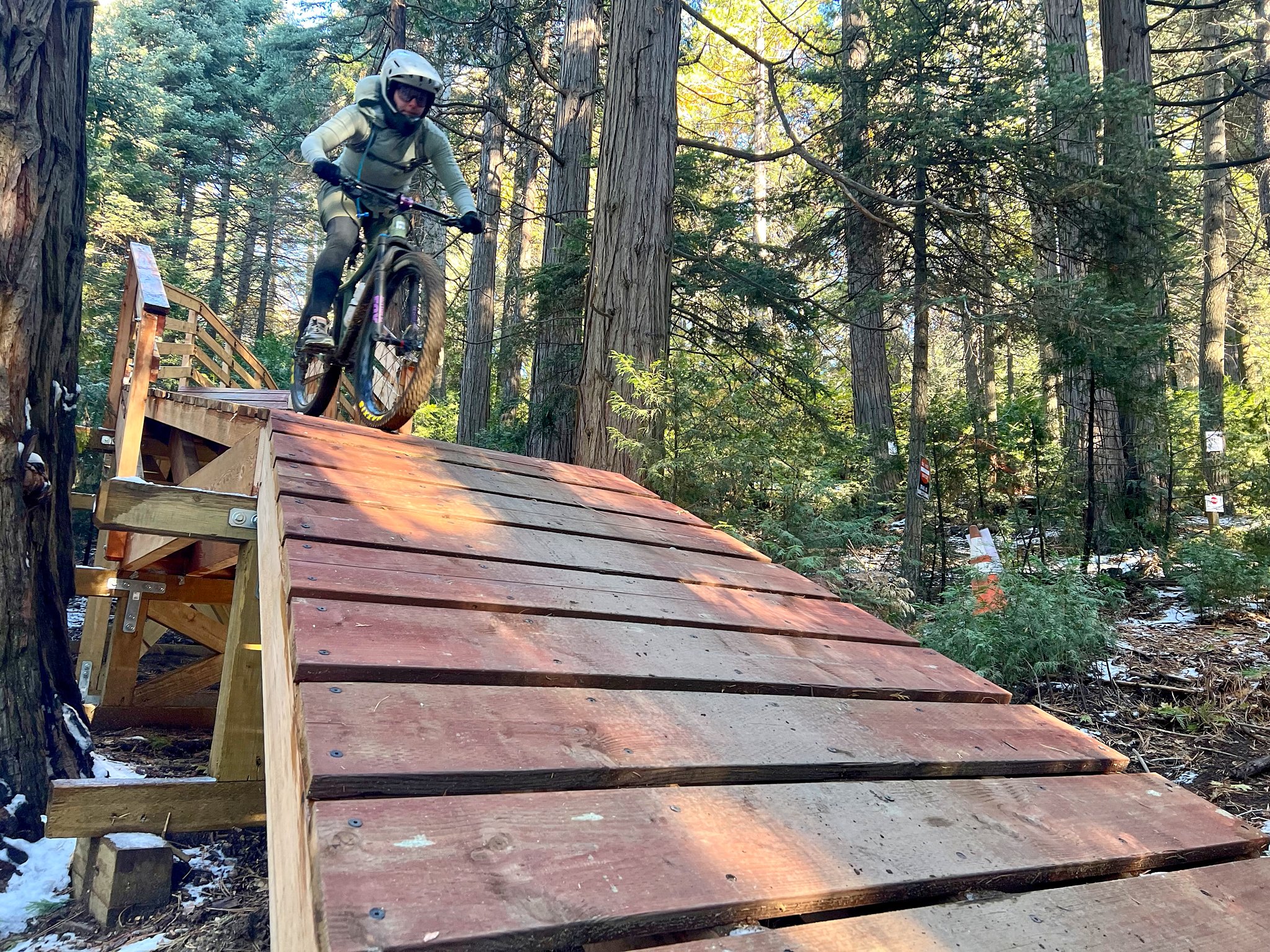 me going down a feature