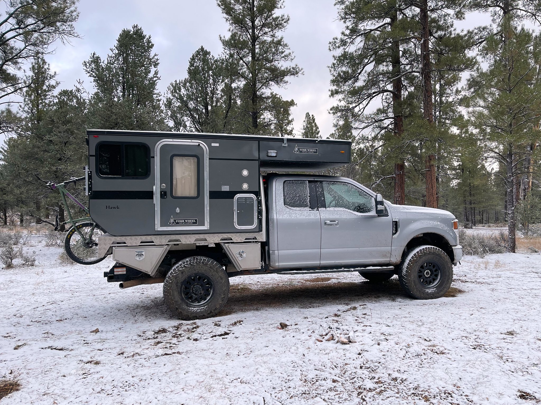 snow outside Flagstaff, AZ